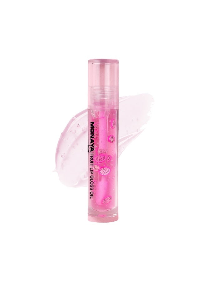 Monaya LO002 Fruit Lip Gloss, Natural Glossy Finish, Nourishing Lip Oil for Soft & Shiny Lips, Hydrating, Non-Sticky, Long-Lasting Moisture, Fruity Scent Lip Care - Image 2